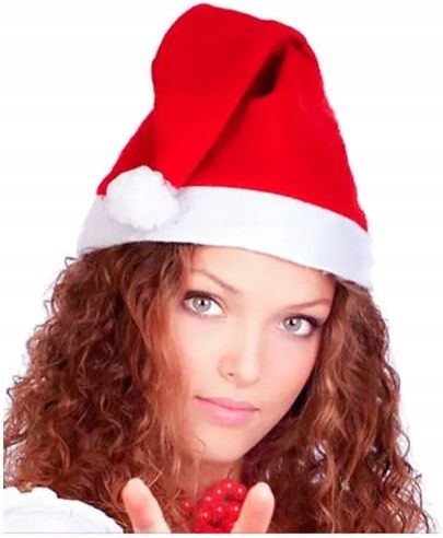 CZAPKA ŚWIĘTEGO MIKOŁAJA CZERWONA 22szt PRZEBRANIE STRÓJ KOSTIUM ŚWIĄTECZNY na Arena.pl