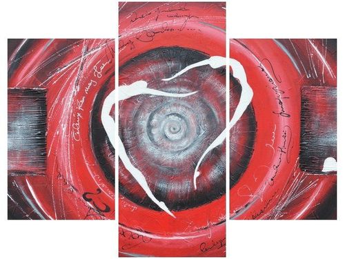 OBRAZ LOVERS DANCING TANIEC KOCHANKÓW ABSTRAKCJA CZERWIENI na Arena.pl