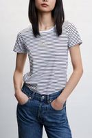 MANGO NIEBIESKIE DAMSKIE TSHIRT XXS