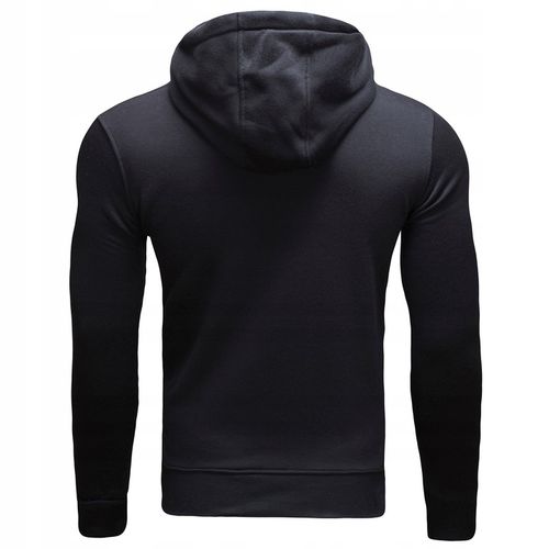 BL08 cza r. XL GŁADKA ROZPINANA BLUZA Z KAPTUREM na Arena.pl