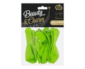 balony beauty&charm pastelowe pistacjowe 10szt