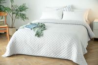 Narzuta dekoracyjna TERRA 220x240 pikowana szara