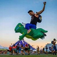 Nadmuchiwany kostium d dorosłych unisex T-rex Dino
