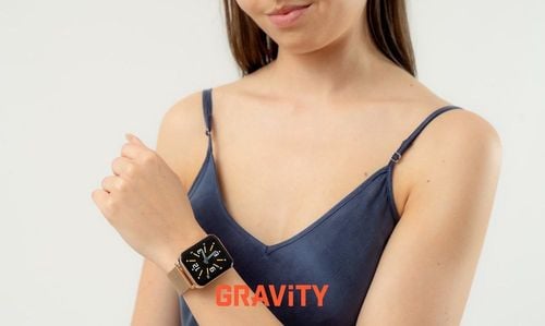 smartwatch gravity różowe złoto czarny 2 paski gt17-5 na Arena.pl