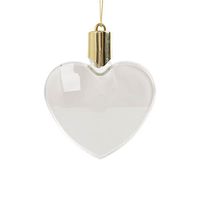 Plastikowa bombka - serduszko do sublimacji