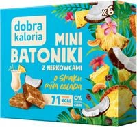 DOBRA KALORIA - MINI BATONIKI - z ORZECHAMI PINA COLADA 102g . kartonik