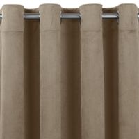 Zasłona VILA velvetowa na srebrnych przelotkach 200x245 beżowa Homede