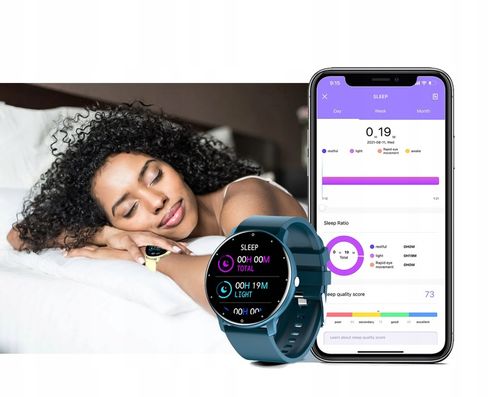 Zegarek SMARTWATCH SMS KROKI PULS POLSKIE MENU na Arena.pl