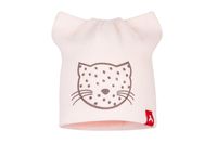 BROEL Agava czapka niemowlęca dla dziewczynki kotek różowa 40-42