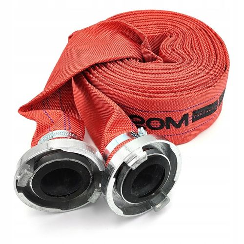 WĄŻ STRAŻACKI PARCIANY DO WODY SZAMBA 2" 52MM 20M Z SZYBKOZŁĄCZAMI DO POMPY na Arena.pl