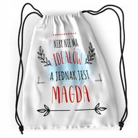 Plecak Dla Magdy Sportowy Szkolny Worek Torba Z Nadrukiem Ze Zdjęciem