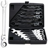 KLUCZE PŁASKIE OCZKOWE Z GRZECHOTKĄ KUTE CrV 12-EL