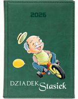 KALENDARZ A5 2026 DZIENNY terminarz z nadrukiem PLANER DZIADKA Z IMIENIEM