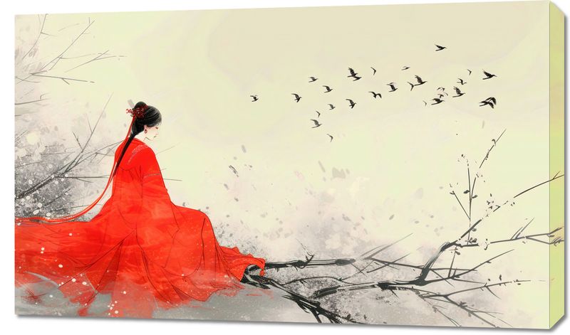 Obraz 100x60cm Diva Na Gałęzi zdjęcie 1