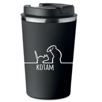 Kubek Termiczny Premium czarny KOTAM dla Kociarzy La Linea or Balum KT_248