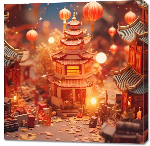 Obraz 90x90cm Festiwale Świata zdjęcie 1