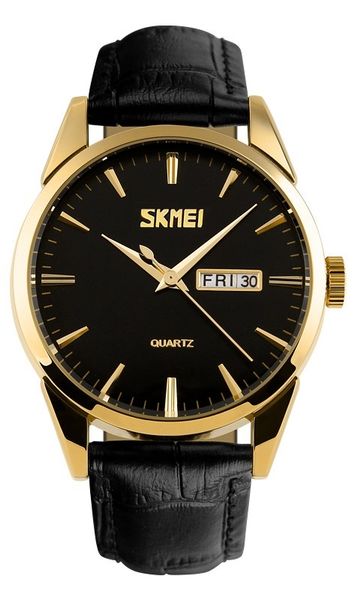 zegarek męski skmei 9073gdbk-b + box zdjęcie 1