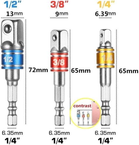 Adapter do kluczy nasadowych Guyiste 3szt na Arena.pl