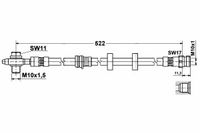 Skoda Fabia 1 Tarcze Tył Zestaw Przewodów Hamulcowych Elastycznych Gumowych