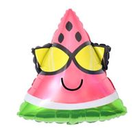 Balon foliowy arbuz w okularach owoce, 58 x 48 cm
