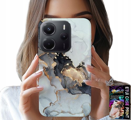 ETUI DO XIAOMI NOTE 14 4G - ELEGANCKI MARMUREK MODNE KOBIECE WZORY na Arena.pl