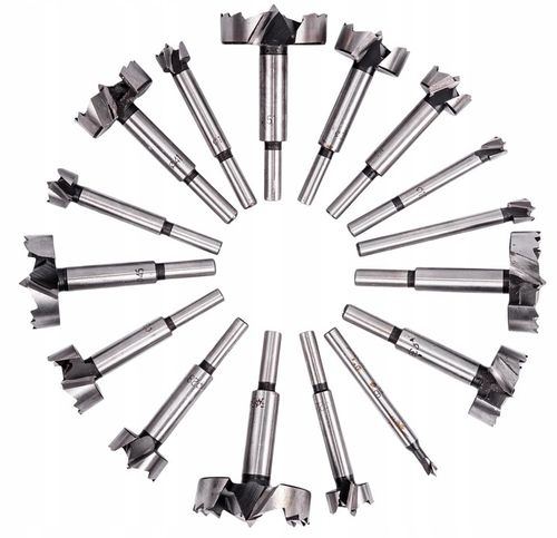 SĘKOWNIKI FREZY WIERTŁA DO DREWNA 6-54 mm 16 el na Arena.pl