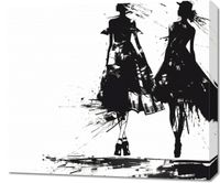 Obraz 70x60cm Atramentowy Przerys