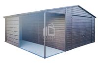 Garaż Blaszany 4,5x6m + Wiata 2m Brama Okno Rynny Dach Dwuspad ID643