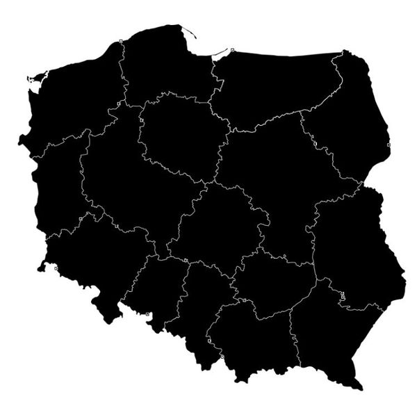Naklejka Mapa Polski HD069 L zdjęcie 2