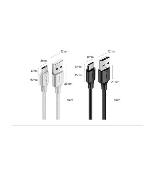 Kabel przewód USB - USB-C 2A 1m czarny zdjęcie 10