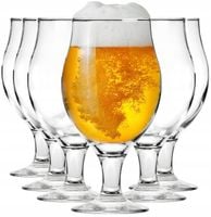 Komplet 6szt POKAL 500ml PIWO szklanka na nóżce KUFEL