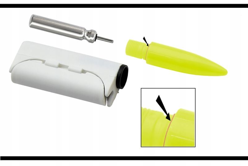 Świetlik elektroniczny sygnalizator na szczytówkę + bateria CR425 zdjęcie 13