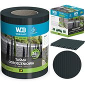 TAŚMA OGRODZENIOWA ANTRACYT 19x50 OSŁONA NA OGRODZENIE PANELOWE PŁOT