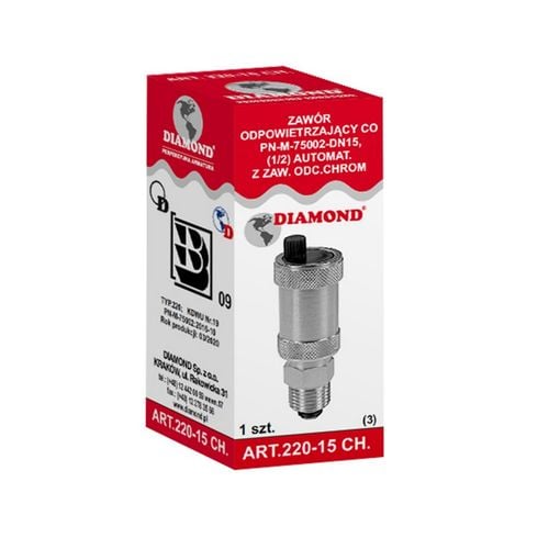 odpowietrznik automatyczny z zaworem 1/2' - dart220-1/2c na Arena.pl