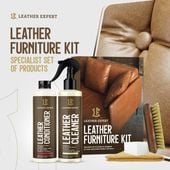leather expert furniture kit 2x250ml - zestaw do czyszczenia i pielęgnacji