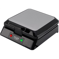 Adler | Gofrownica | AD 3036 | 1500 W | Ilość ciasta 4 | Belgia | Czarny