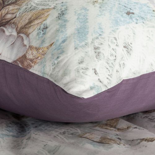 Pościel z satyny z nadrukiem 220X200 70X80X2 SPRING26 w kwiaty kremowa na Arena.pl