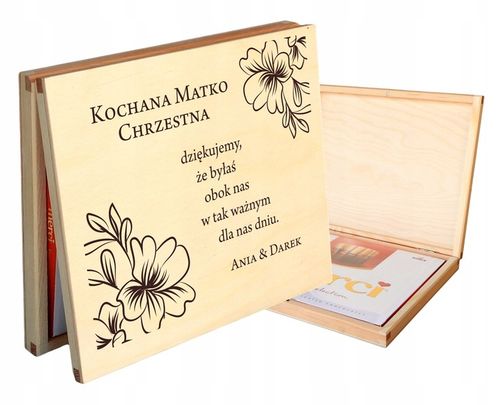 PODZIĘKOWANIE DLA RODZICÓW CHRZESTNYCH NA ŚLUB WESELE Z GRAWEREM IMIONA na Arena.pl