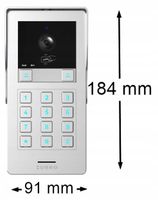 ORNO Wideodomofon DWURODZINNY WIFI Szyfrator KOD BRELOKI 2 Monitory + APL.