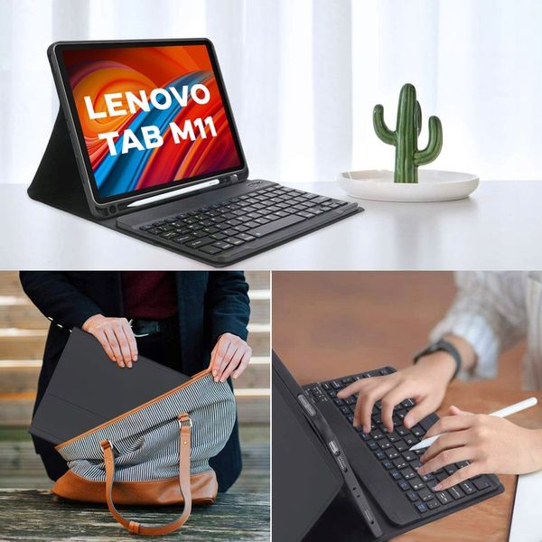 ETUI I KLAWIATURA BLUETOOTH DO LENOVO TAB M11 11" TB330FU TB330XU CZARNY zdjęcie 8