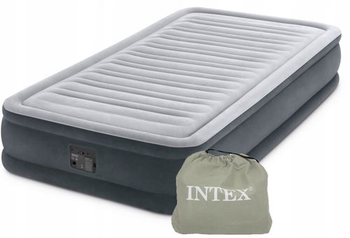 Materac Dmuchany Welurowy Jednoosobowy Łóżko 191x99x33 Intex 67766ND na Arena.pl