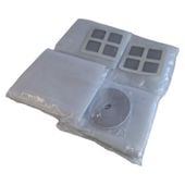 Moskitiera okienna ochrona 130x150cm biała 4szt