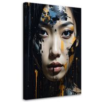 Obraz na płótnie do salonu sypialni, Portret kobiety modna