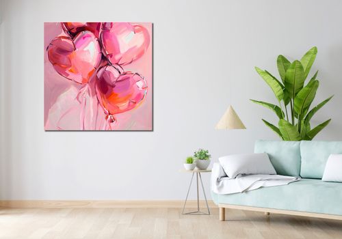 Obraz 100x100cm Miłość w Powietrzu na Arena.pl