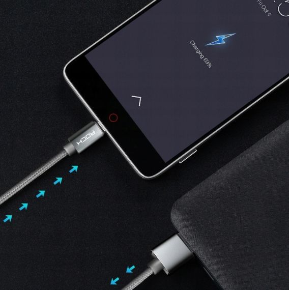 Kabel Rock Ładowarka Usb-C Samsung Huawei Xiaomi zdjęcie 9
