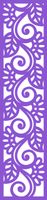 A2 Zawieszka dekor ozdoba ażurowa fioletowa 21x90