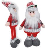 Figurka świąteczna prezent na święta dekoracja rozsuwane nogi mikołaj 58cm