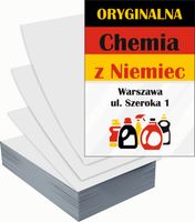 Ulotki A4 reklamowe firmowe 100szt różne wzory CHEMIA Z NIEMIEC