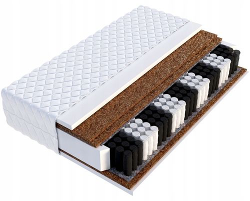 MATERAC pocket strefowy SUPER TWARDY 3X KOKOS H4/H5 90x200 23 cm na Arena.pl