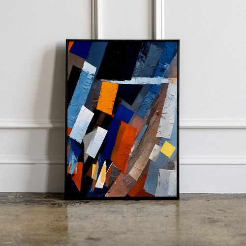 Plakat plakaty obrazy abstrakcyjne w ramie 50x70 cm w czarnej ramie na Arena.pl